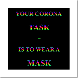 Corona Slogan - Your Corona Task Posters and Art